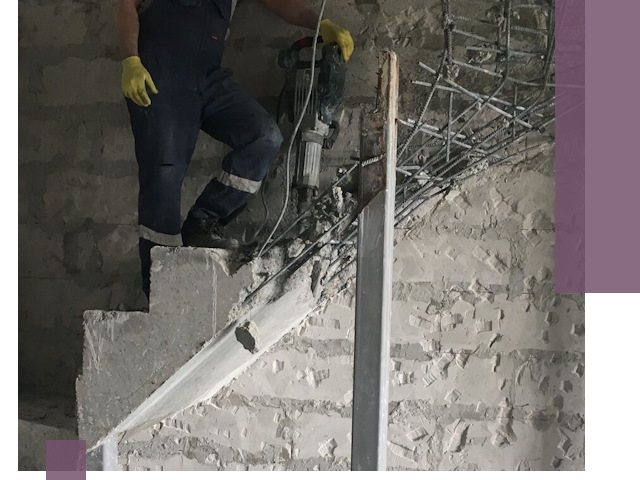Демонтаж металлических и бетонных лестниц в Находке