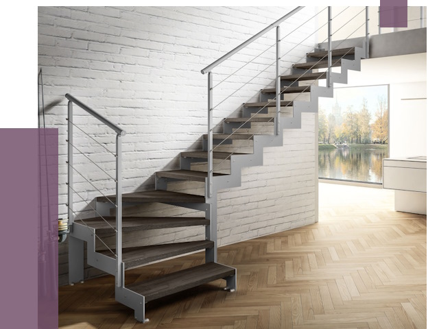 Г-образные лестницы под ключ в Находке от 37392 руб. | ПРОЛЁТ-Нхд