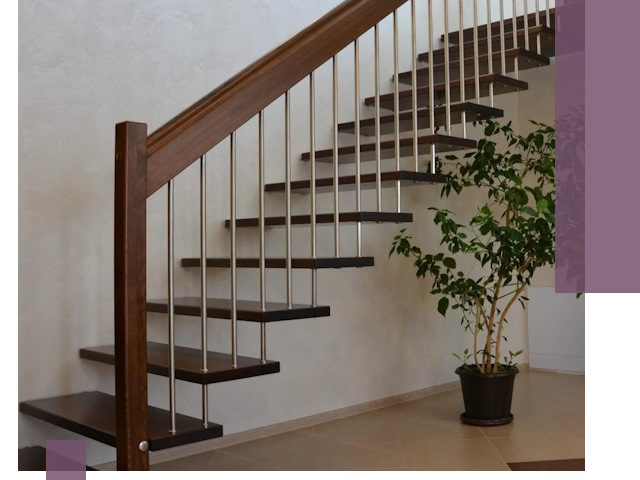 Лестницы на больцах под ключ в Находке – изготовление и монтаж