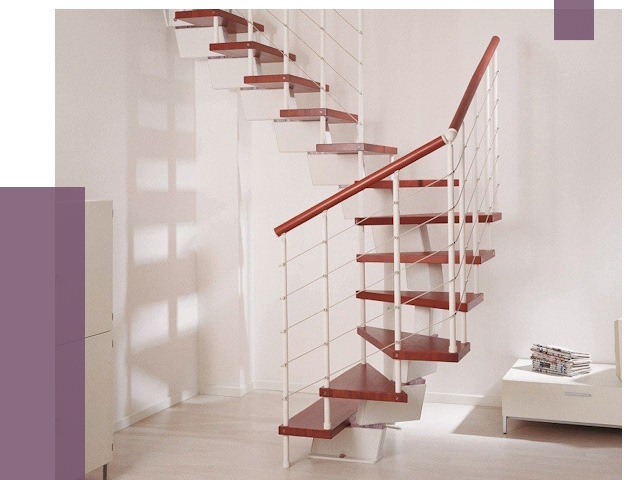 Изготовление лестниц на больцах в Находке от 9799 руб. | ПРОЛЁТ-Нхд