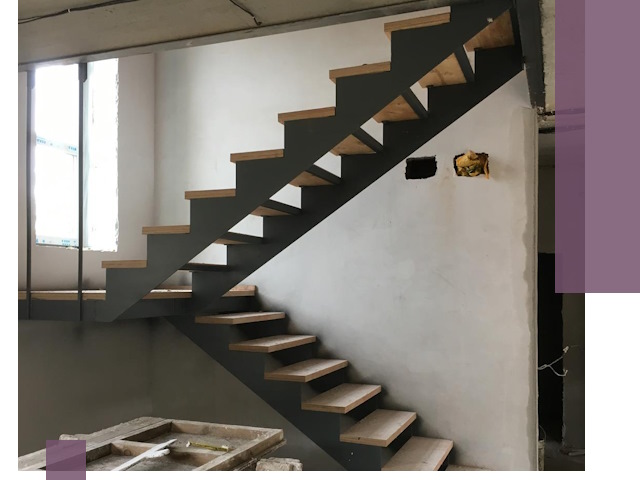 Изготовление лестниц на металлокаркасе в Находке от производителя