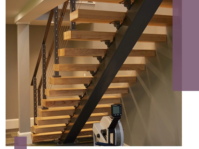 Лестницы на монокосоурах под ключ в Находке - изготовление и монтаж