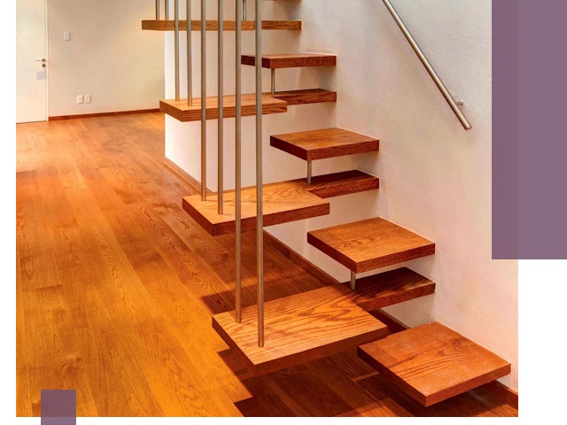 Лестницы «гусиный шаг» на заказ в Находке для узких пространств