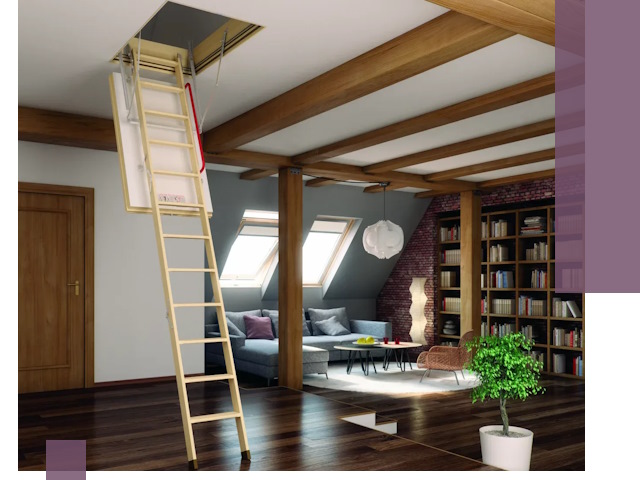 Чердачные лестницы под ключ в Находке: изготовление и монтаж