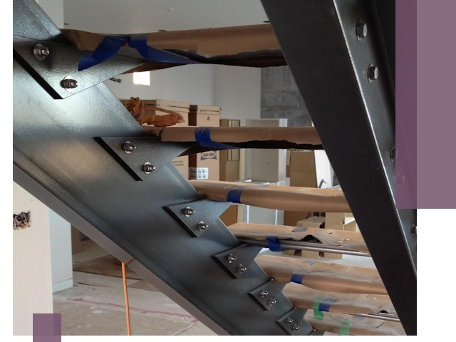 Усиление лестничных конструкций и усиление опор в Находке