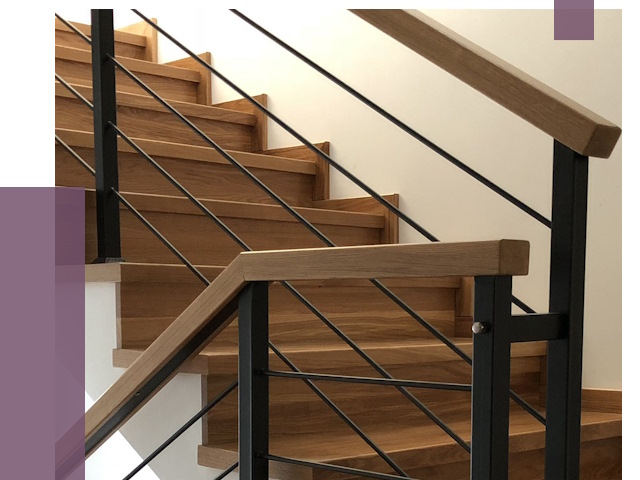 Обшивка металлической лестницы деревом в Находке от 4384 руб. 