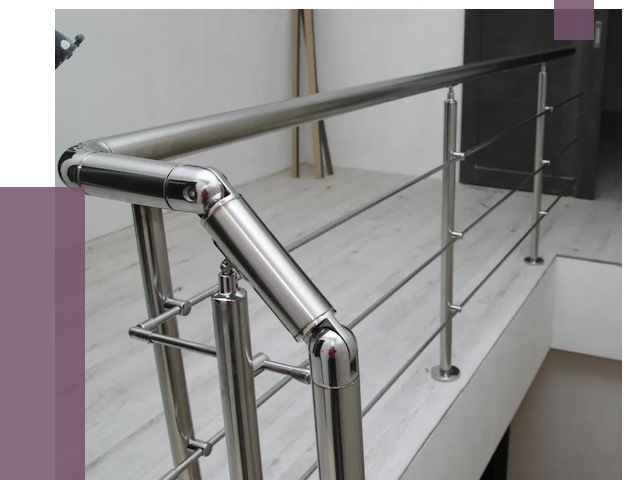 Перила из нержавеющей стали в Находке от 9077 руб. под ключ | ПРОЛЁТ-Нхд
