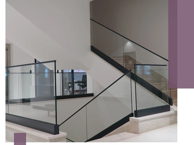 Стеклянные перила премиум-класса с установкой в Находке