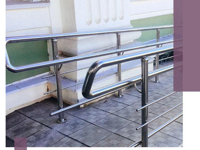 Ограждения пандусов из металла и нержавейки в Находке