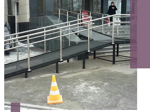 Стационарные пандусы под ключ в Находке — изготовление и монтаж