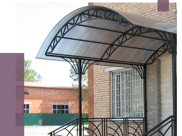 Металлические навесы и козырьки в Находке от 12894 руб.