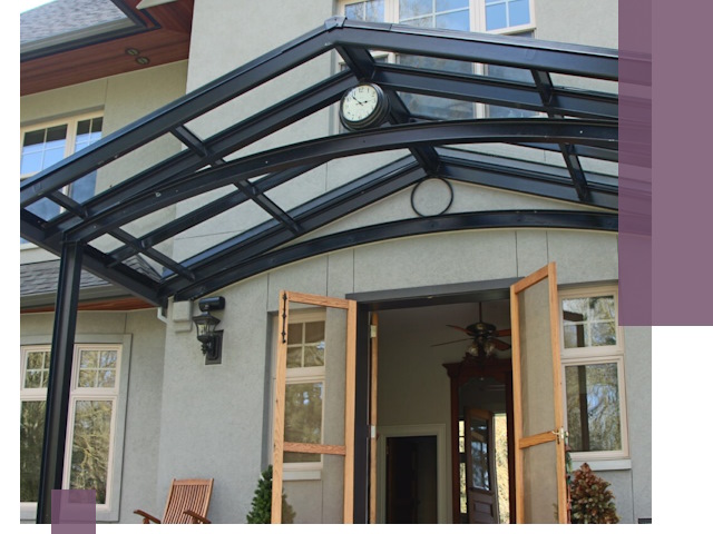 Изготовление и монтаж навесов и козырьков в Находке