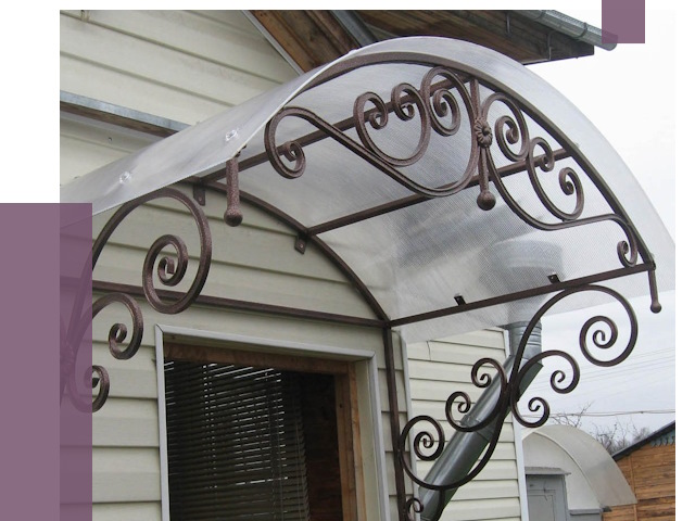 Изготовление козырьков в Находке от 7427 руб. — заказать | ПРОЛЁТ-Нхд