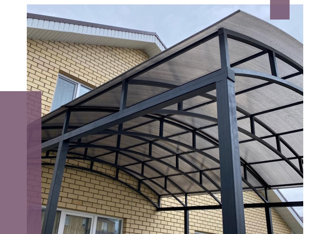 Монтаж козырьков в Находке от 11604 руб. | ПРОЛЁТ-Нхд