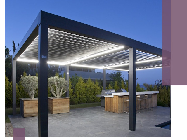 Навесы отдельно стоящие под ключ в Находке из металла и поликарбоната