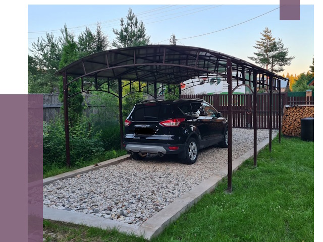 Навесы для автомобиля в Находке от 13255 руб.  | ПРОЛЁТ-Нхд