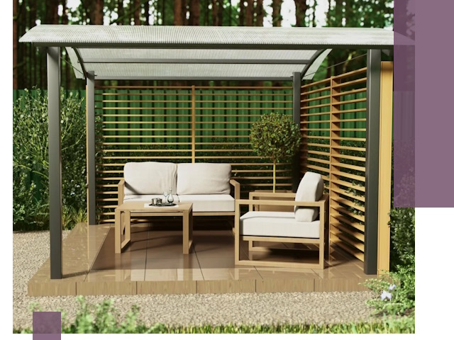 Навесы для дачи в Находке: изготовление, монтаж и демонтаж