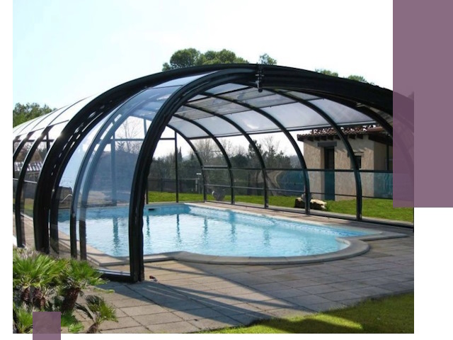 Навесы для бассейна в Находке: изготовление и монтаж под ключ