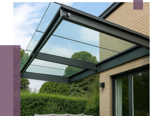 Стеклянные навесы и козырьки в Находке от 12378 руб.