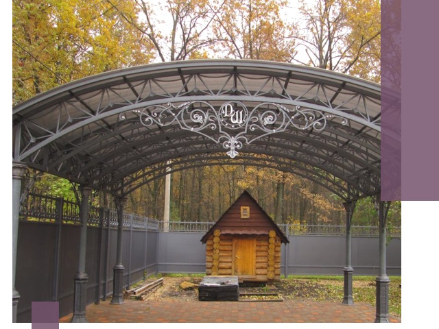 Кованые навесы премиум-класса под заказ в Находке