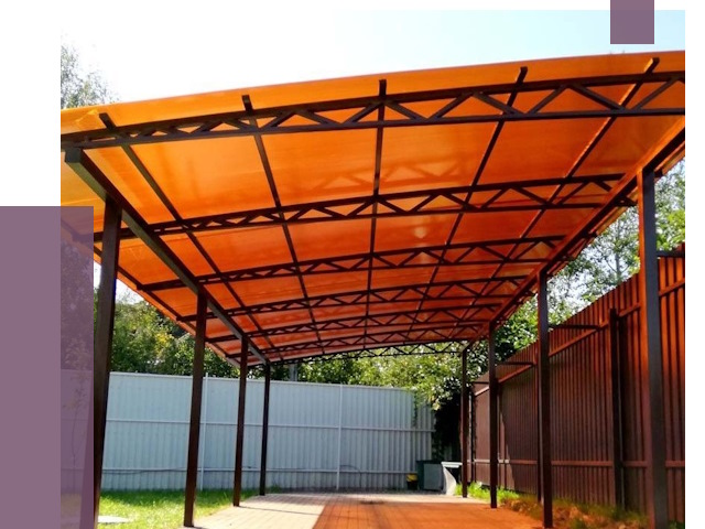 Односкатные навесы под ключ в Находке от 13255 руб. 