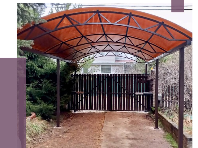 Арочные навесы в Находке от 12842 руб. — изготовление и монтаж | ПРОЛЁТ-Нхд