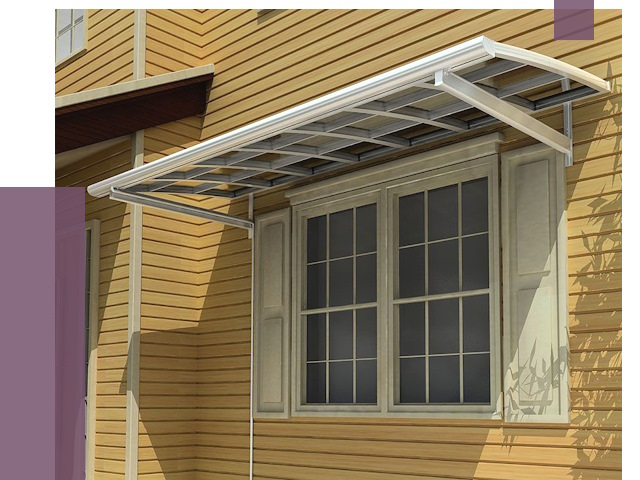 Козырьки над окнами в Находке от 7685 руб. — монтаж, покупки | ПРОЛЁТ-Нхд