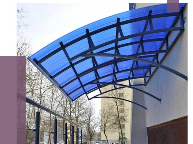 Козырьки из поликарбоната в Находке от 4332 руб. под ключ | ПРОЛЁТ-Нхд