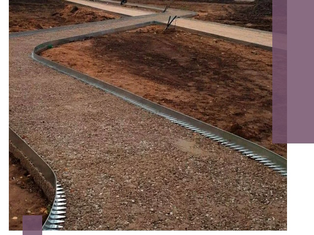 Металлические бордюры под ключ в Находке — изготовление и монтаж