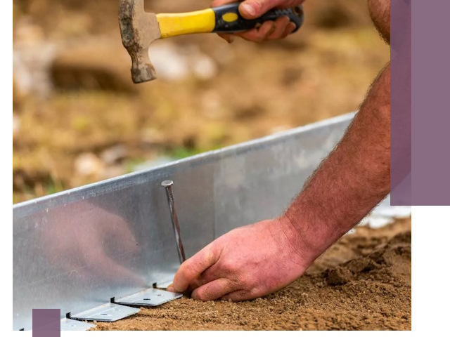 Монтаж металлических бордюров в Находке быстро и качественно