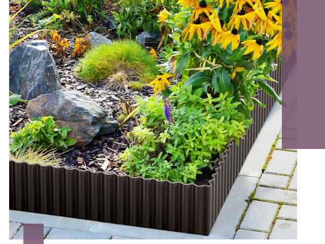 Металлические бордюры для клумб в Находке — производство и монтаж