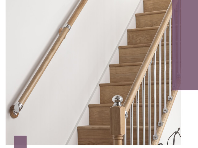 Пристенные поручни из стали и нержавейки под монтаж в Находке